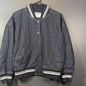 Old Navy Women's Dark Blue Bomber Jacket